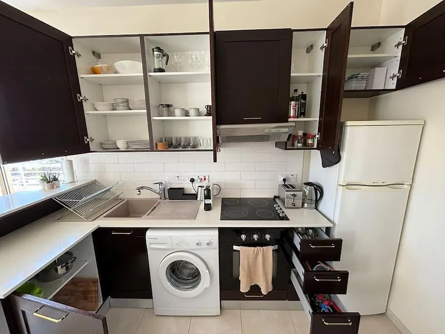 Palm View Residence With Private Rooftop Larnaca Apartment